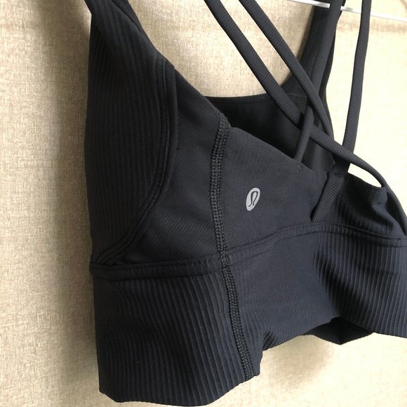 SOLD Energy Longline Bra Ribbed Luxtreme Black - Picture 7 of 11